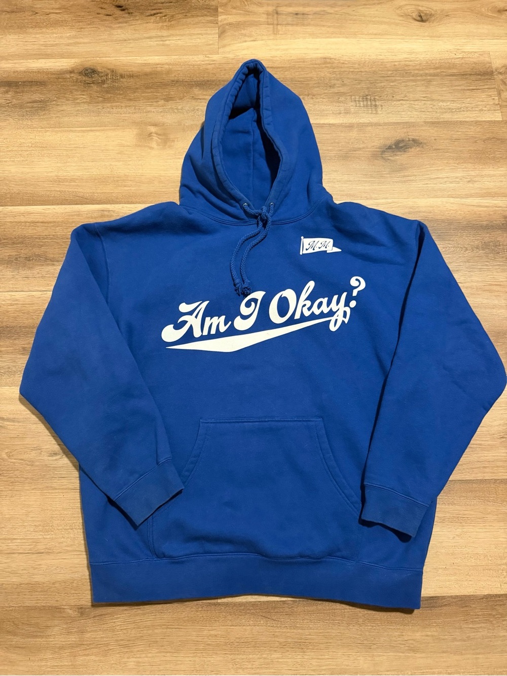 Megan Moroney Am I Okay? Hoodie Blue 2XL XXL Official Tour Merch Blue USA